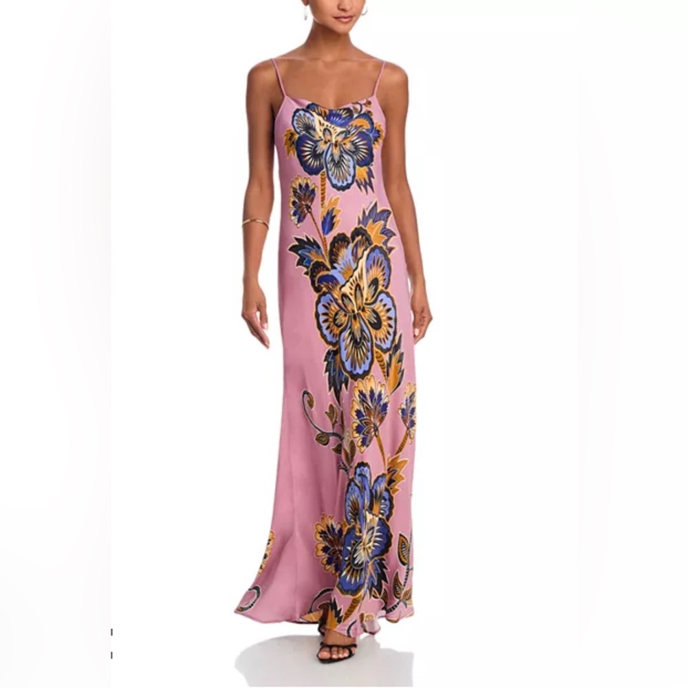 FARM Rio Pink Floral Maxi Dress